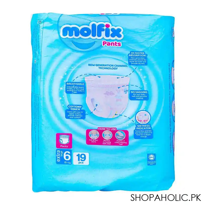 Molfix Pants 6 Extra Large, 15 KG, 19-Pack - Image 2