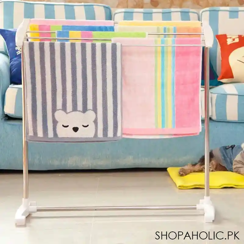 multifunctional floor standing towel rack image2