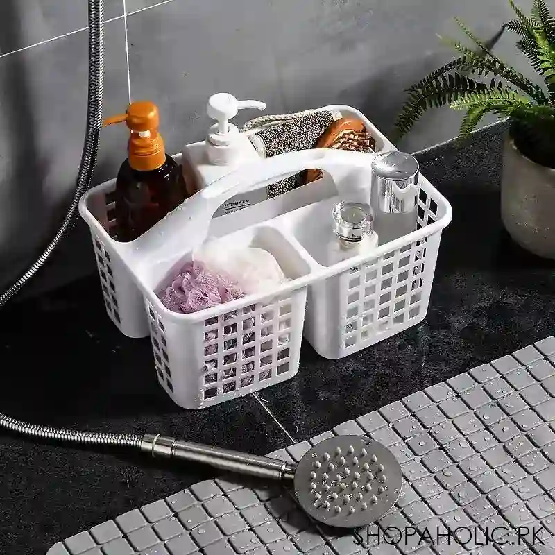 multigrid durable plastic toiletries storage basket image4