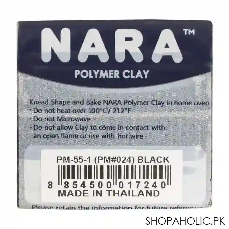 nara polymer clay, black, 55g image2