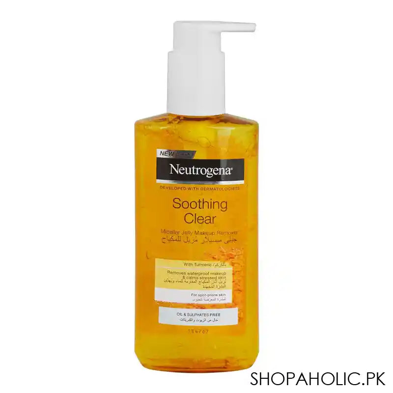 Neutrogena Soothing Clear Turmeric Micellar Jelly Makeup Remover, 200ml - Main Image