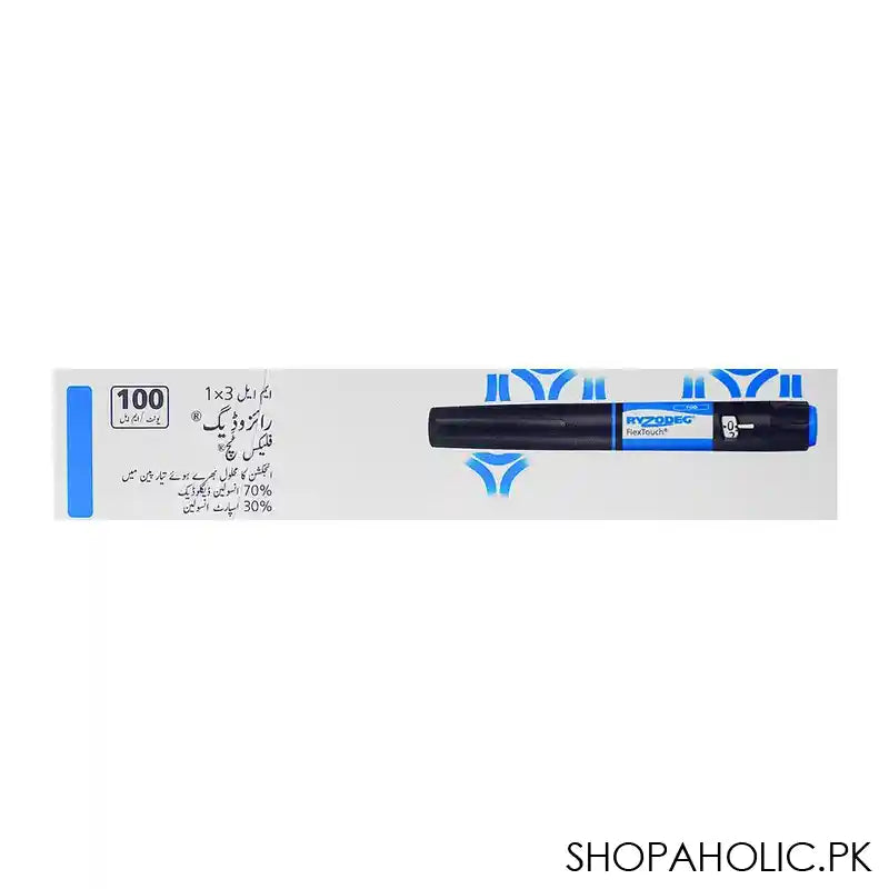 Novo Nordisk Pharma Ryzodeg Flex Touch Pen, 100units/ml, 1X3ml - Image 2