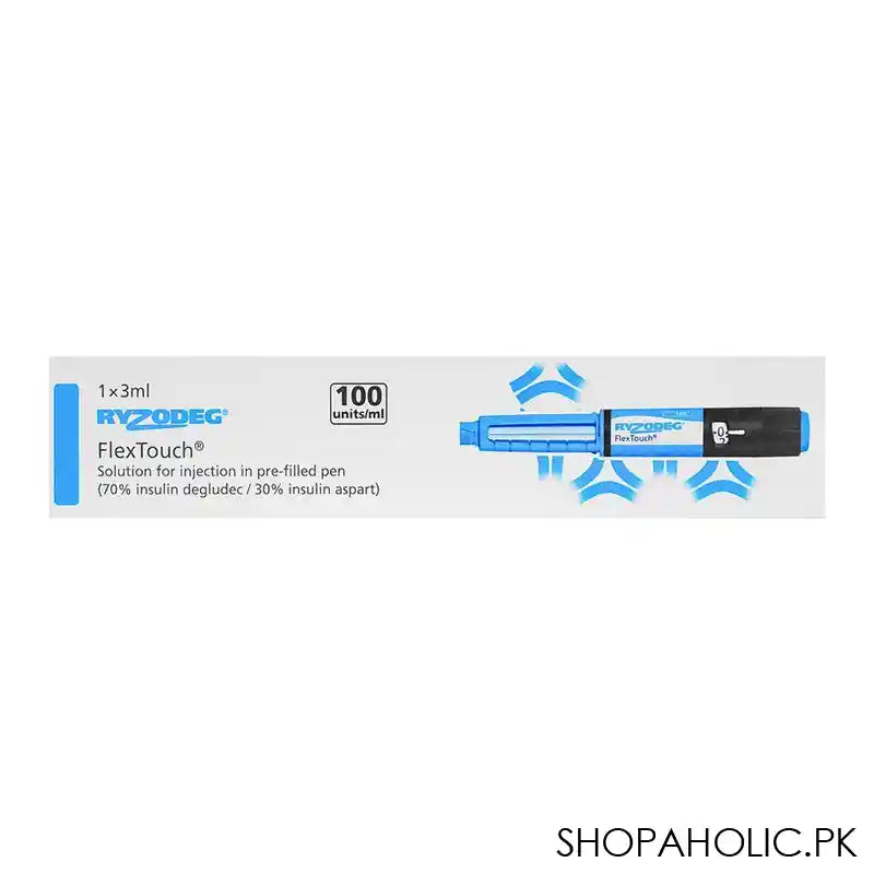 Novo Nordisk Pharma Ryzodeg Flex Touch Pen, 100units/ml, 1X3ml - Image 5