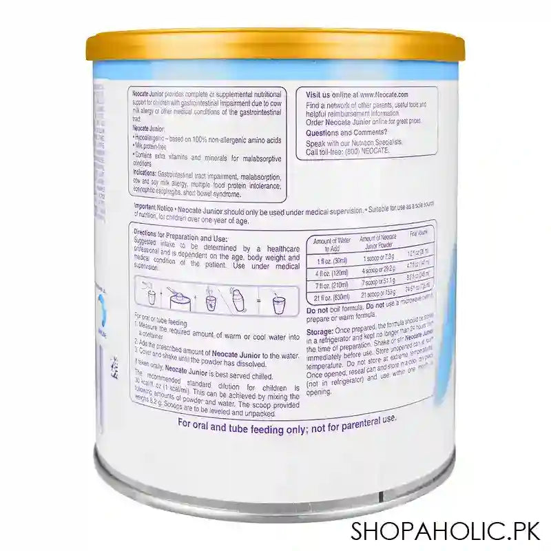 Nutricia Neocate Junior Powder, 1+ Year, 400g - Image 5