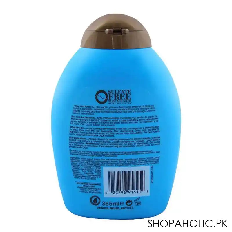 OGX Renewing + Argan Oil of Morocco Shampoo, Sulfate Free, 385ml - Image 3