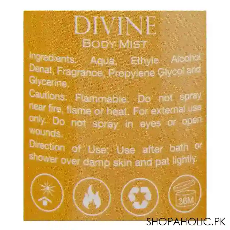 Opio Divine Body Mist, For Women's, 250ml - Image 3