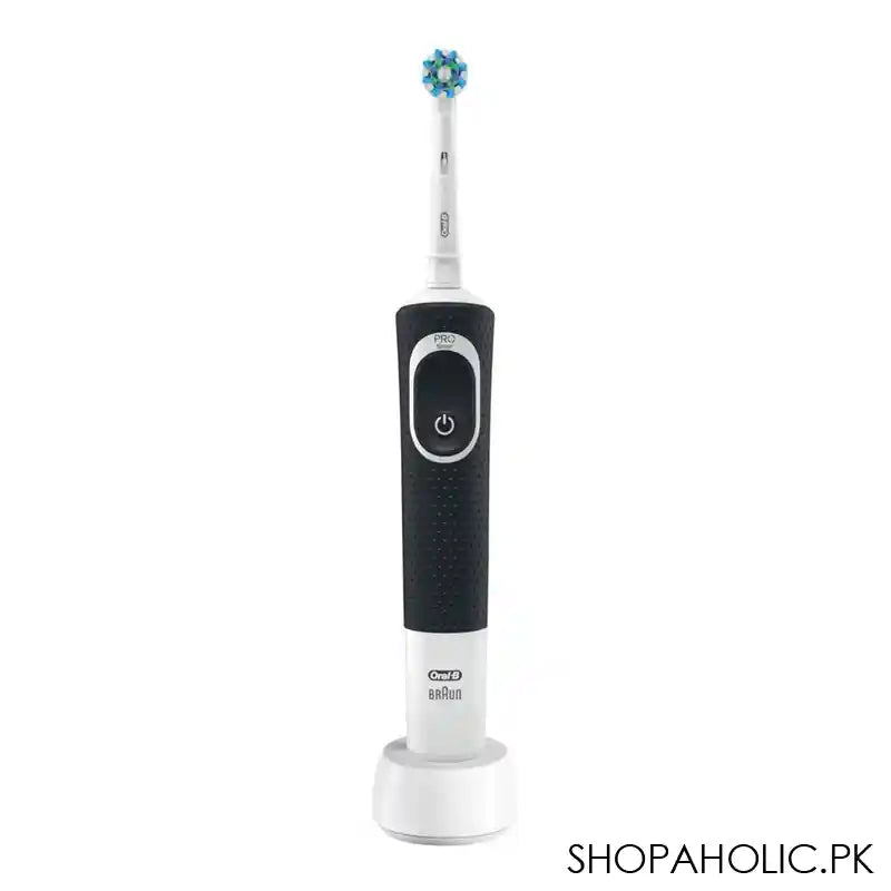 Oral-B Braun Vitality 100 Cross Action Rechargeable Toothbrush Black, D100.413.1 - Main Image