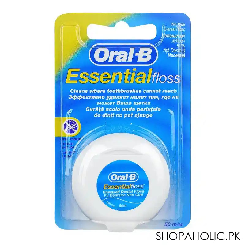 Oral-B Essential Floss Unwaxed, 50m - Main Image