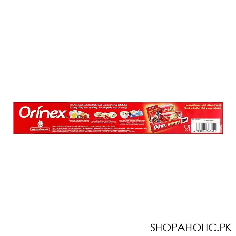 Orinex Plastic Wrap, 100SQFT, 30.4m x 30.4cm, Food Grade - Image 2