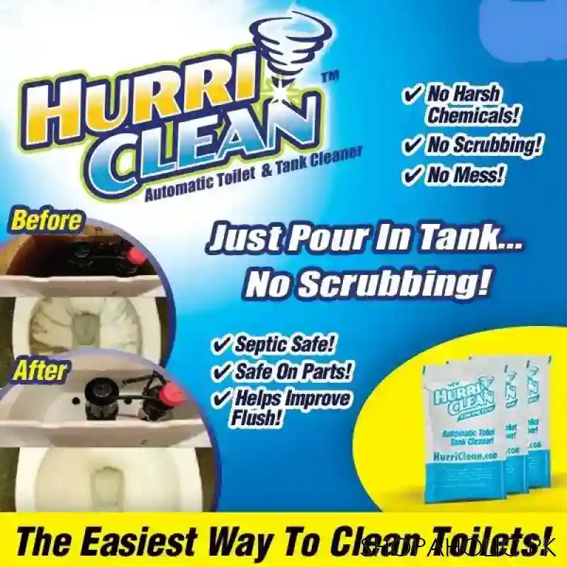 pack of 3 hurri clean drain cleaning powder main image