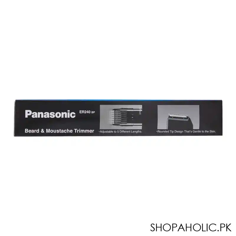 Panasonic Beard & Moustache Trimmer, Battery Operated, ER240-BP - Image 2