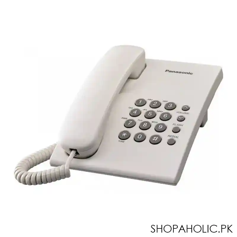 panasonic corded landline phone, white, kx ts500mx main image