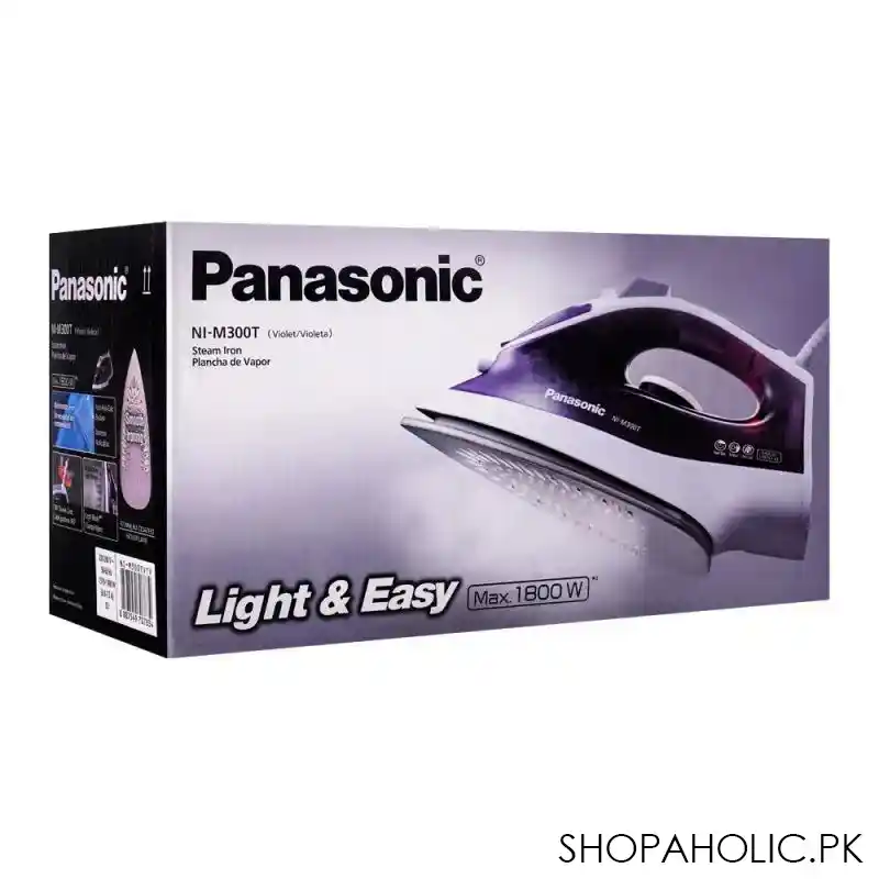 panasonic light & easy steam iron, 1800w, ni m300t image2