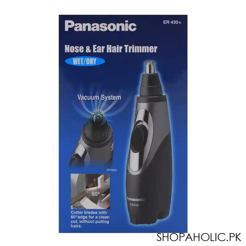 Panasonic Nose & Ear Hair Trimmer, Vacuum Cleaning System, Men's, Wet/Dry, 430K - Image 2