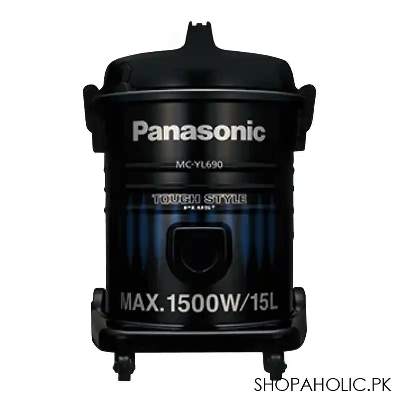 Panasonic Tough Style Plus Vacuum Cleaner, 1500W, Black/Blue, 15L, MC-YL690 - Main Image