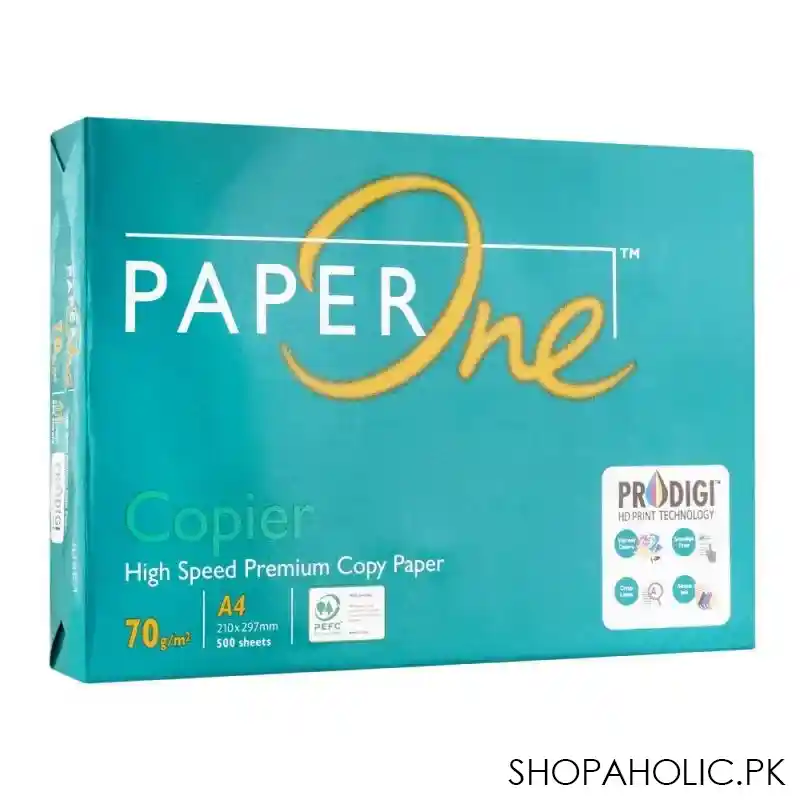 paper one 70g, a4 size, printer & copier paper rim, 500 sheets main image