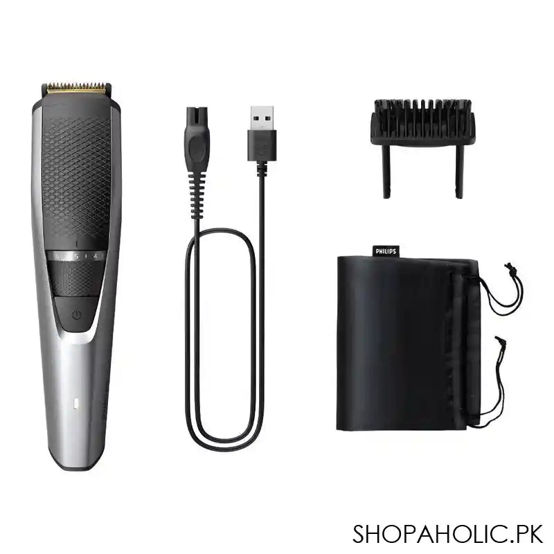 Philips 3000 Series Fast And Precise Beard Trimmer, 0.5-10mm, 90 Min Run, 1 Hour Charge, BT3232 - Main Image