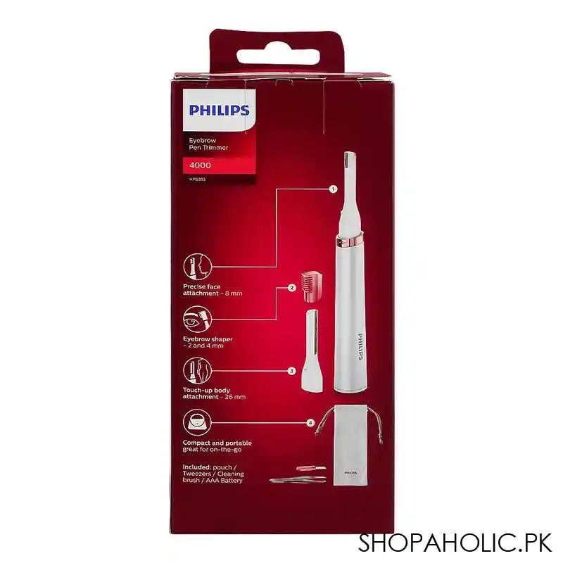 Philips 4000 Series Painless Facial Hair Remover For Eyebrows & Face, +4 Accessories, HP6393/60 - Image 5