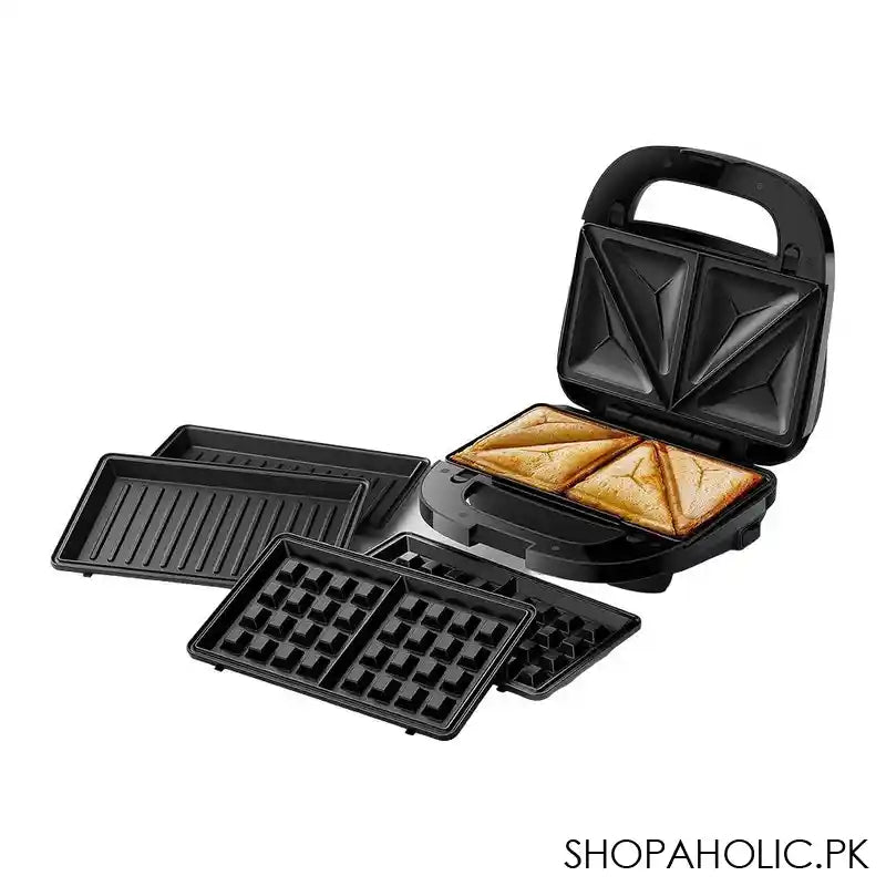 Philips 5000 Series Sandwich Maker, 750W, +3 Styles, Easy To Clean, HD2350/80 - Main Image