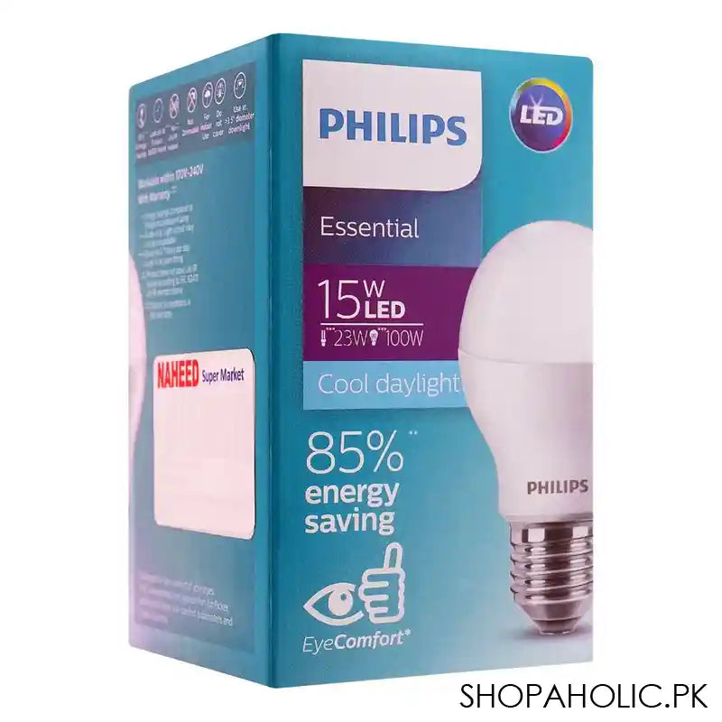 Philips Essential LED Bulb, 15W, E27 Cap, Cool Daylight - Main Image