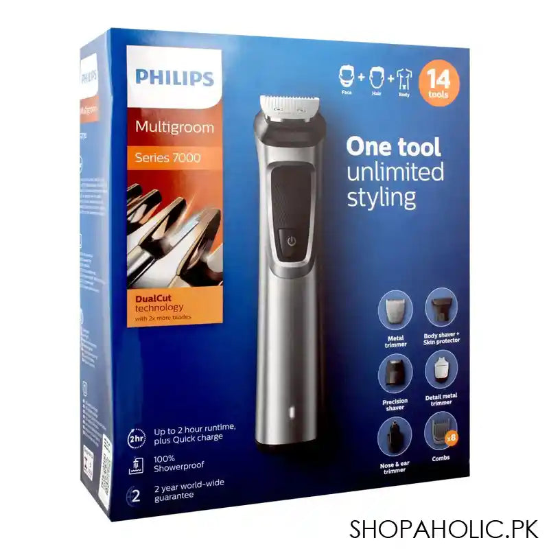 Philips Multigroom Series 7000, 14 Tools Trimmer, MG7720/15 - Image 5