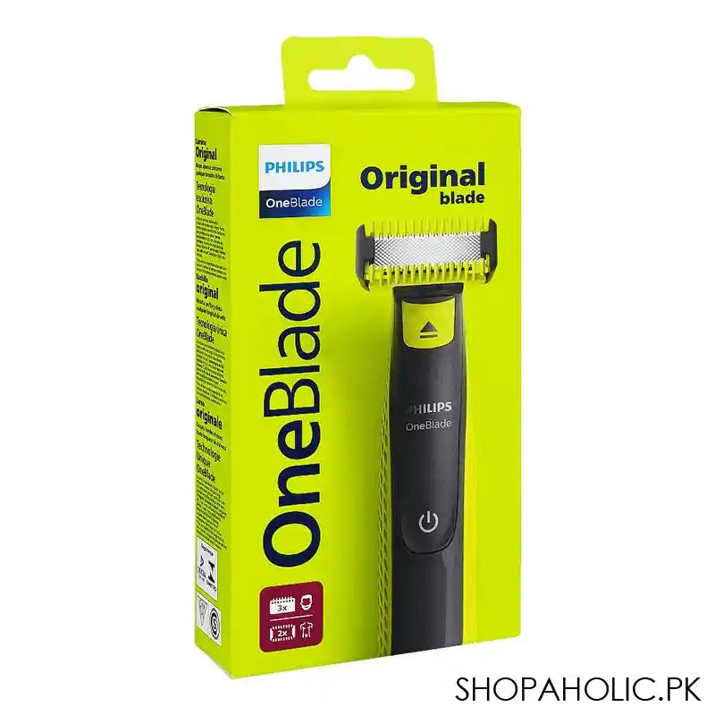 Philips One Blade Face & Body Trimmer, Dual-Sided, Long Battery, Waterproof, QP2824/10 - Image 5