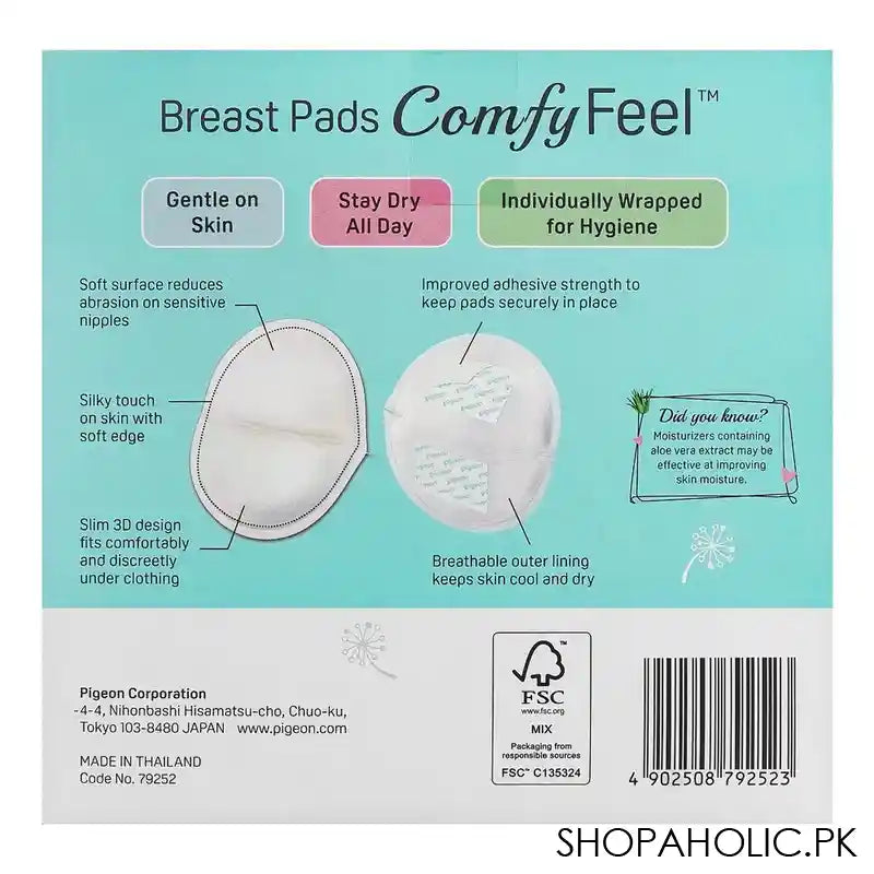 Pigeon Comfy Feel 2x Softer Breast Pads, 30-Pack, Q79252 - Image 2