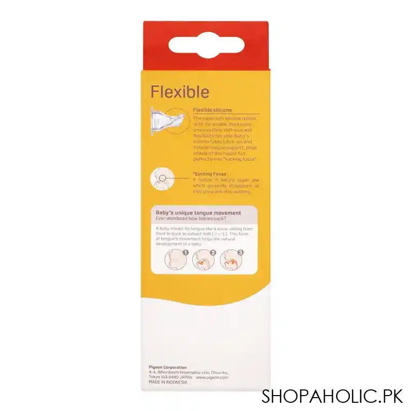 Pigeon Flexible Peristaltic Nipple 0+m Nursing Bottle, 150ml, A78282 - Image 3