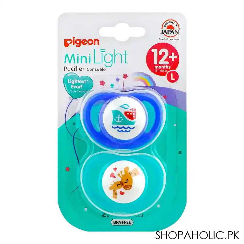 Pigeon Mini Light L Boy 12m+Pacifer 2-Pack, N78246 - Main Image