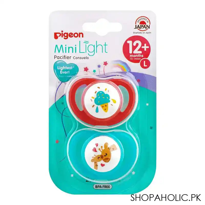 Pigeon Mini Light L Girl 12m+Pacifer 2-Pack, N78249 - Main Image