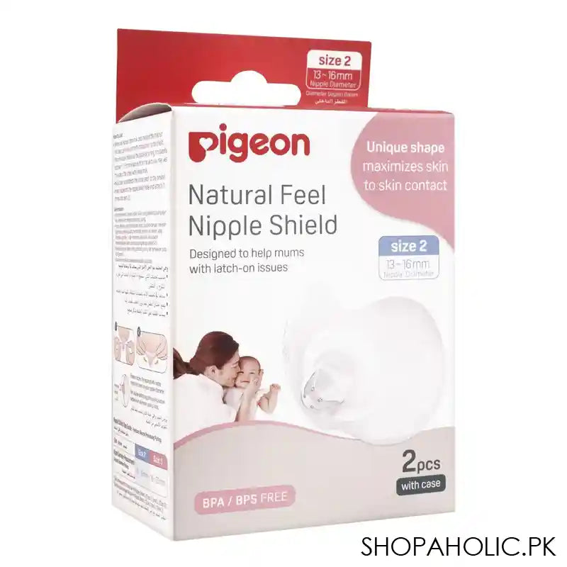 Pigeon Natural Feel Nipple Shield, Size 2, Medium, 2-Pack, Q79318 - Main Image