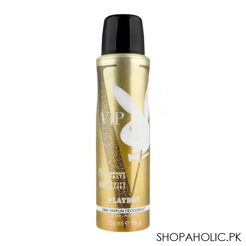 Playboy VIP Anti-White Marks Deodorant Spray, For Women, 150ml - Main Image