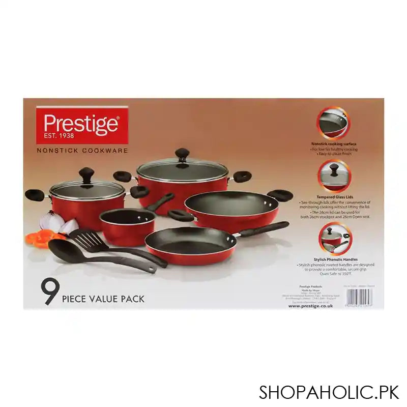 Prestige Non-Stick Cooking Set 9-Pack - 21569 - Image 3