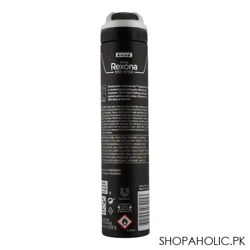 Rexona Men Motion Sense Sport Defense 48H Anti-Perspirant Body Spray, 200ml - Image 3