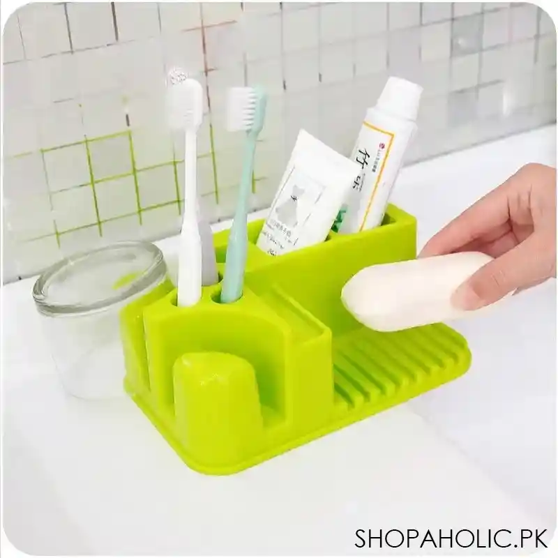 rinsing toothbrush soap holder image2