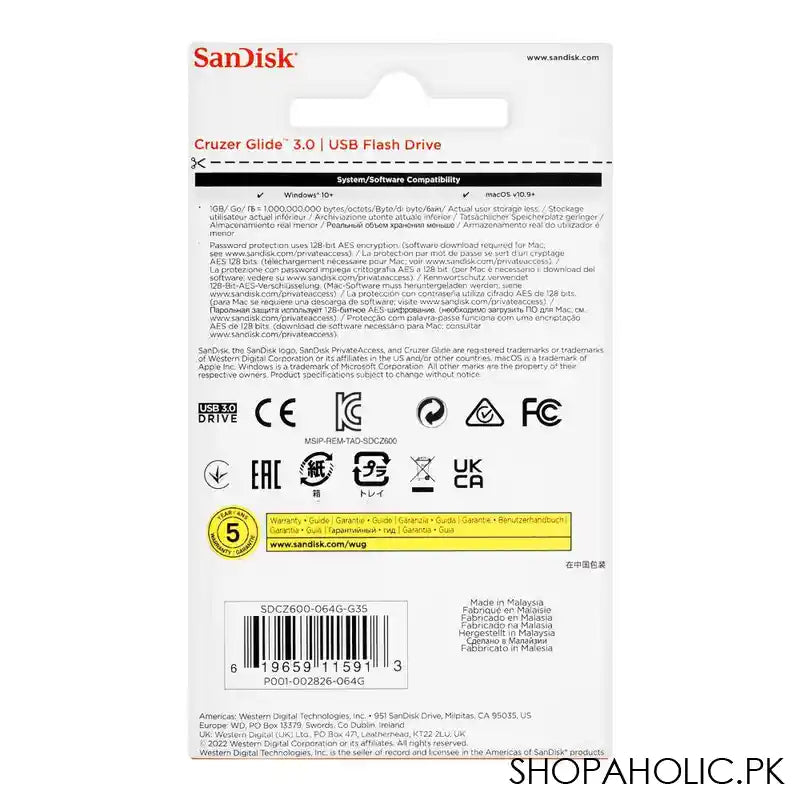 Sandisk Cruzer Glide 128GB USB Flash Drive 3.0 - Image 4