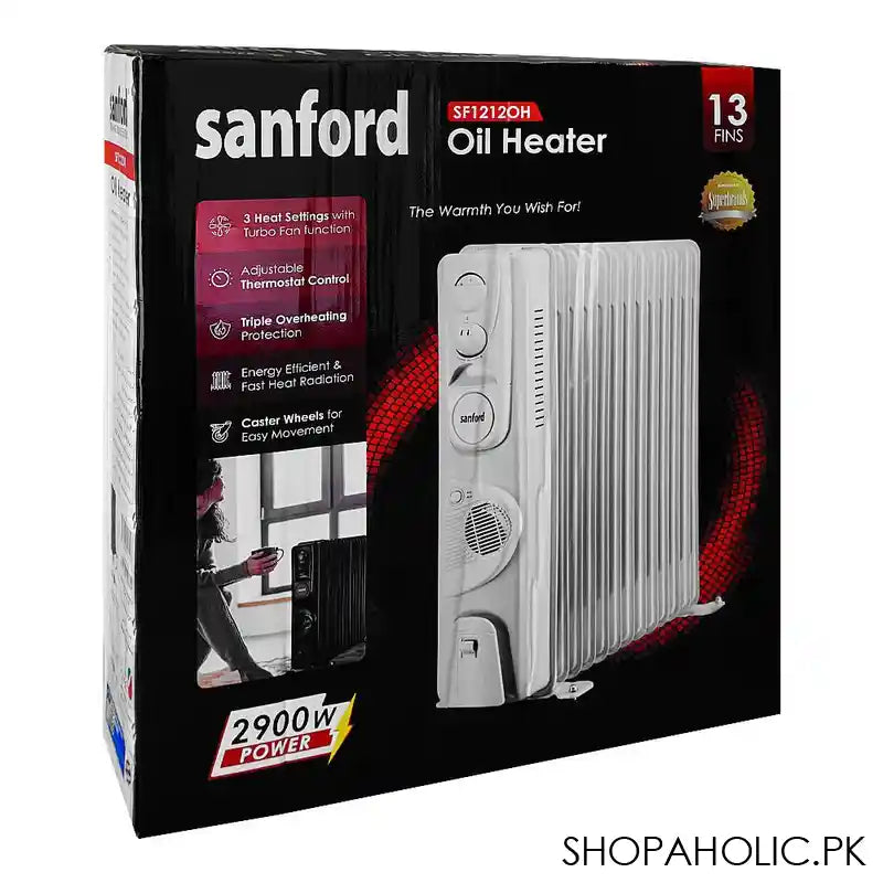 Sanford 13 Fins Oil Heater, 2900W, SF-1212OH - Image 4