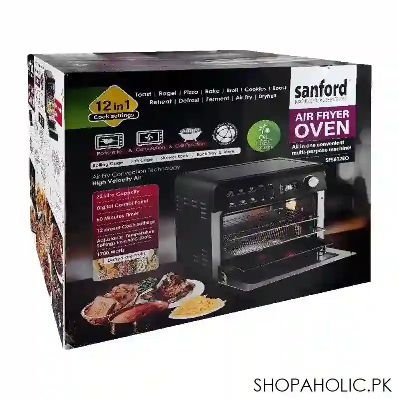 sanford air fryer oven, 1700w, 22 liters, sf 5612eo main image