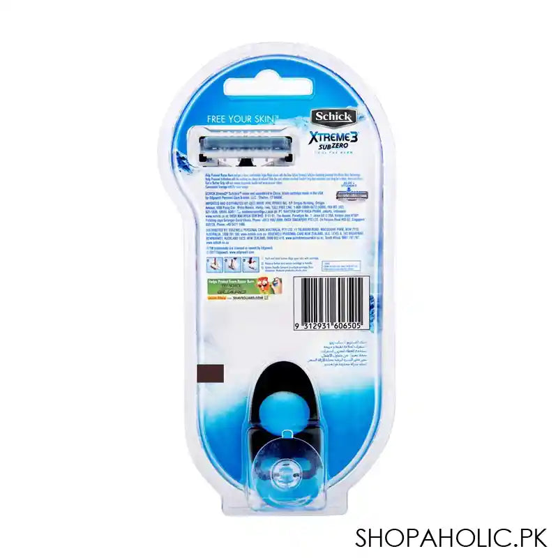 Schick Xtreme 3 Sub Zero Cool The Burn Razor, 1 Razor + 2 Cartridges - Image 2