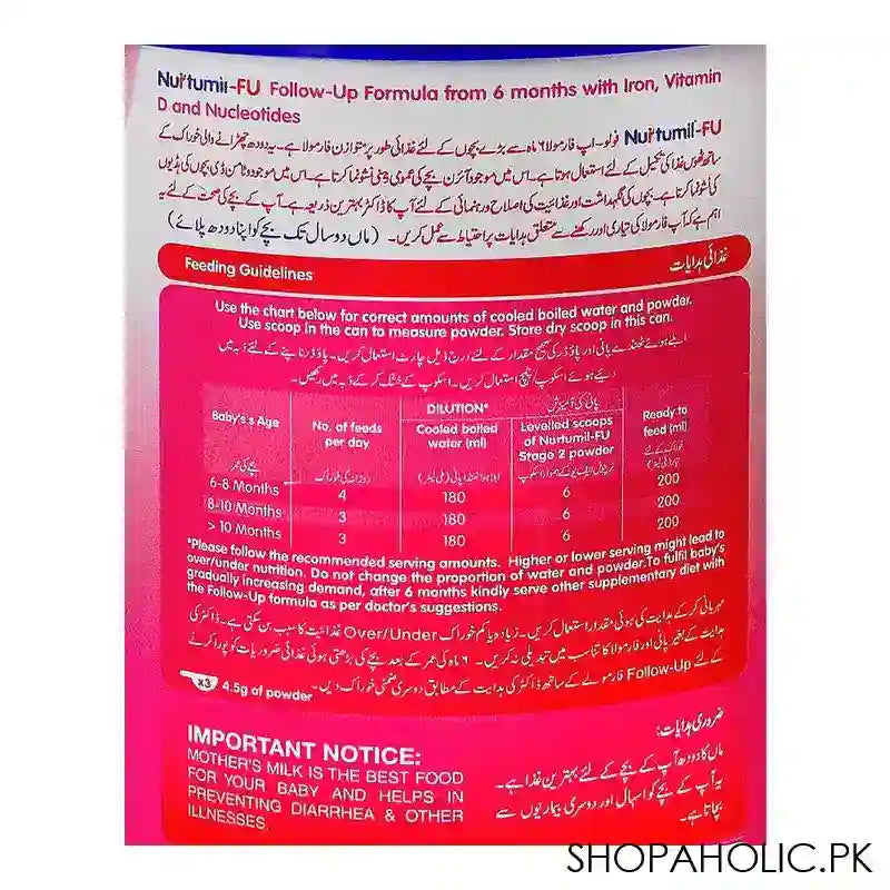 Searle Nurtumil-FU Follow-Up Formula, From 6 Months to 1 Years, Tin 400g - Image 4