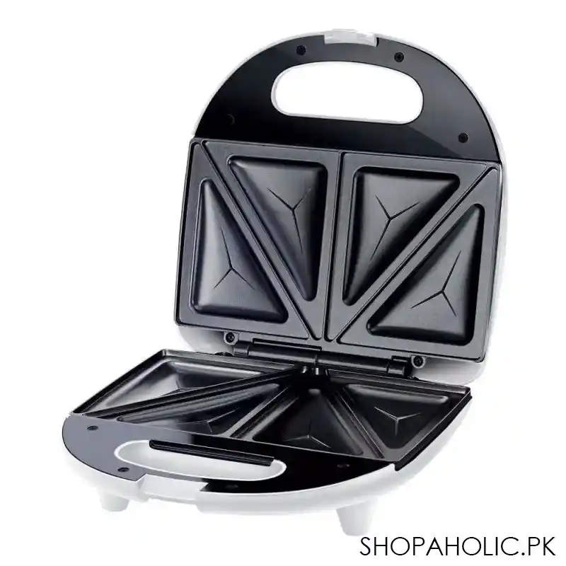 sencor sandwich maker, ssm 4310wh, 4 section sandwich maker, non stick coating, 700w image2