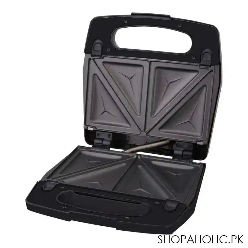 sencor sandwich maker, ssm 9410ss, 3 replaceable baking plates, metal steel design, 700w image2