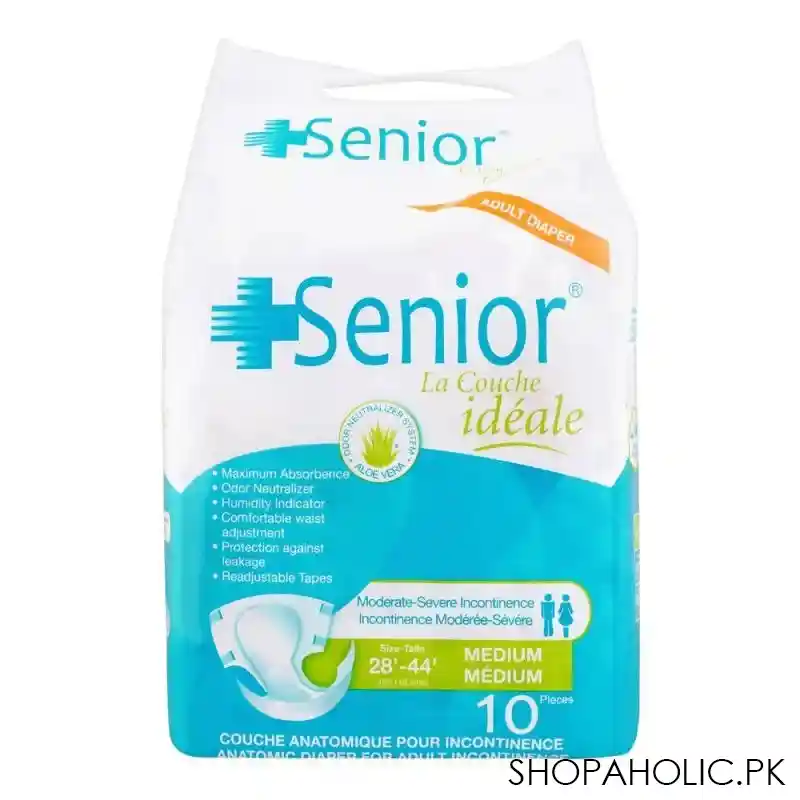 senior adult diaper 70cm 110cm, medium, 10 pack main image