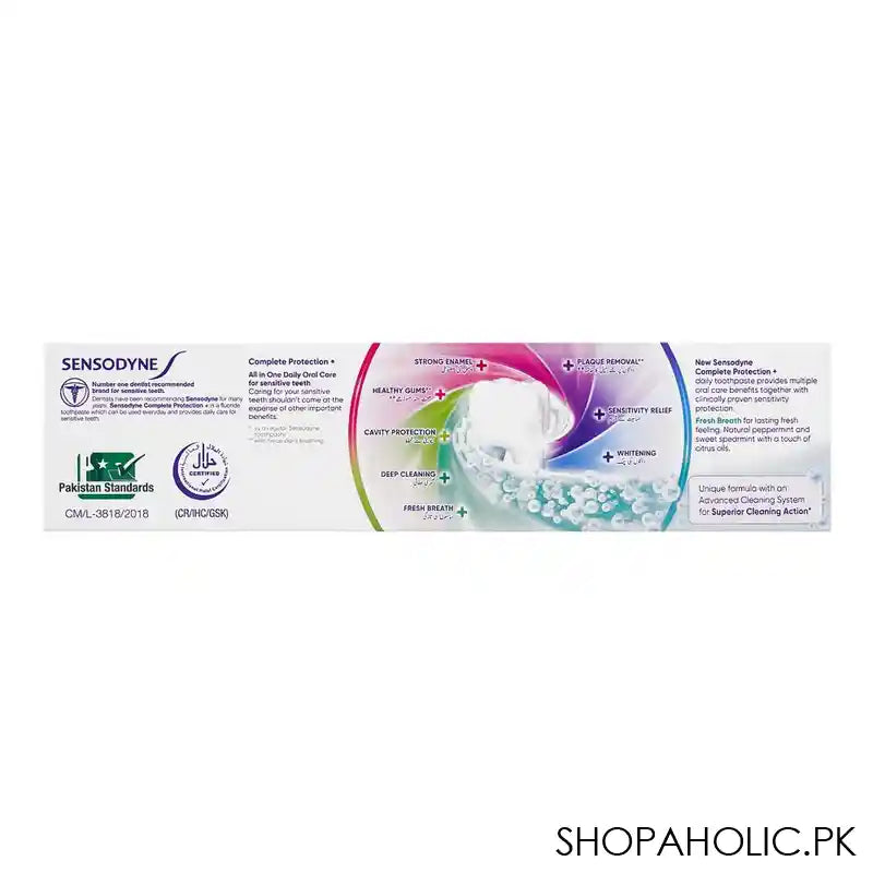 Sensodyne Complete Protection+ Fresh Breath, Superior Cleaning Action Toothpaste, 100g - Image 3