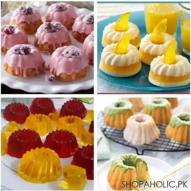 set of 6 silicon cup cake molds image2