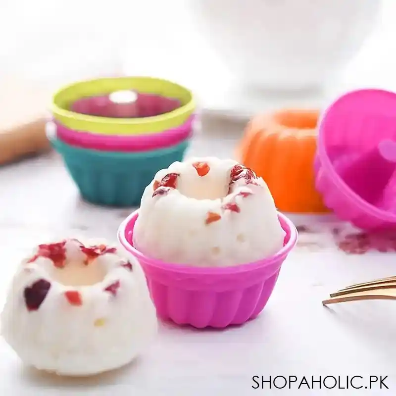 set of 6 silicon cup cake molds image3