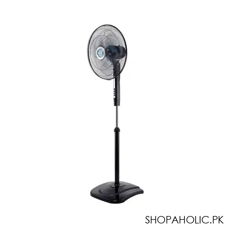 Sharp 16 Inches Stainless steel Stand Fan, Adjustable Height 52.8in - 59.1in, 50W, Light Blue, PJS-169 - Main Image