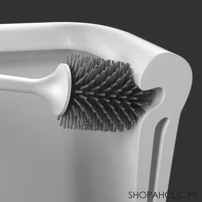 silicone head toilet cleaning brush image2