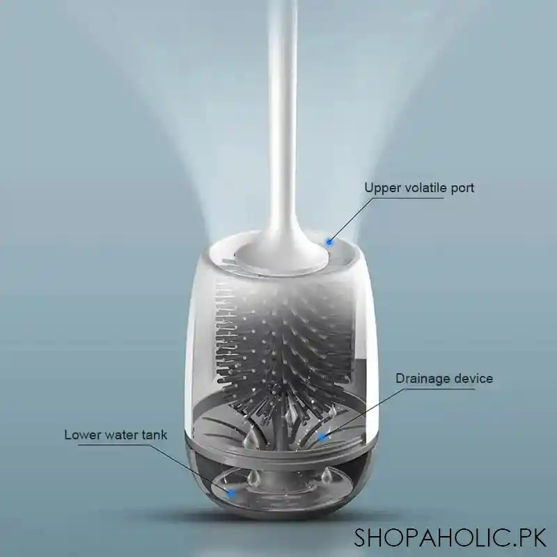 silicone head toilet cleaning brush image4