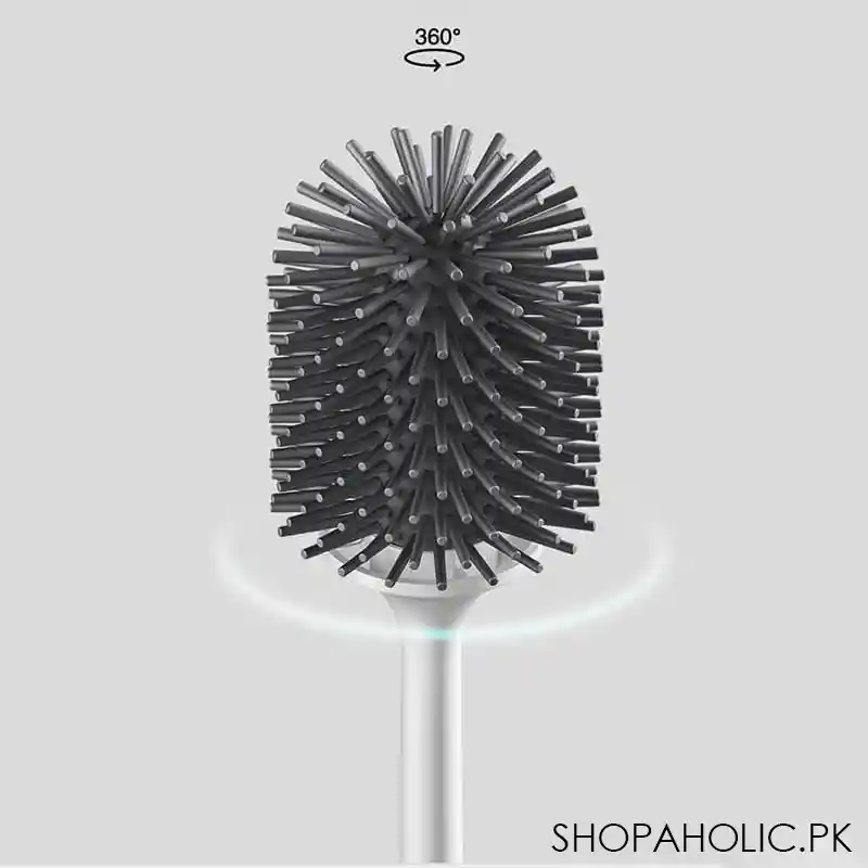 silicone head toilet cleaning brush image5